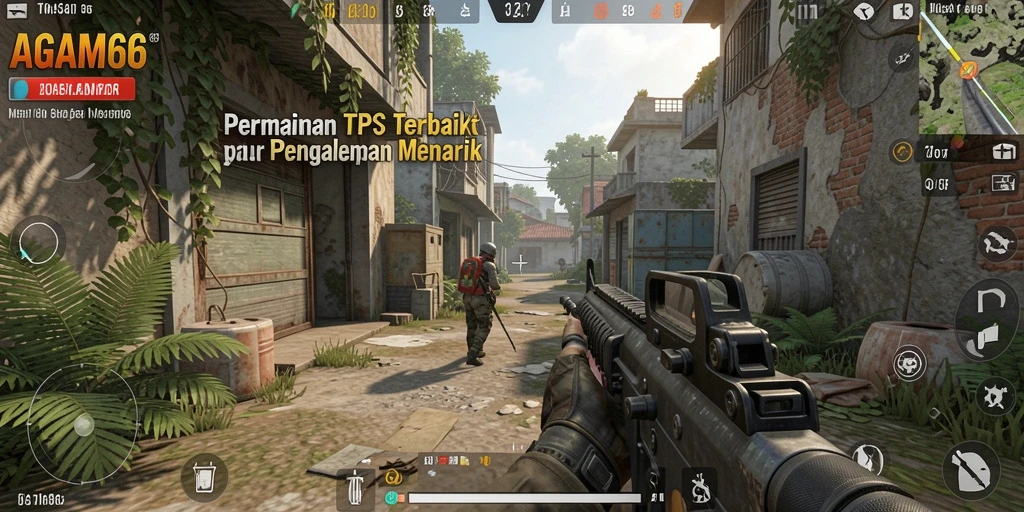 Tangkapan layar menampilkan aksi mendebarkan dalam AGAM66 dengan gameplay TPS yang intens.