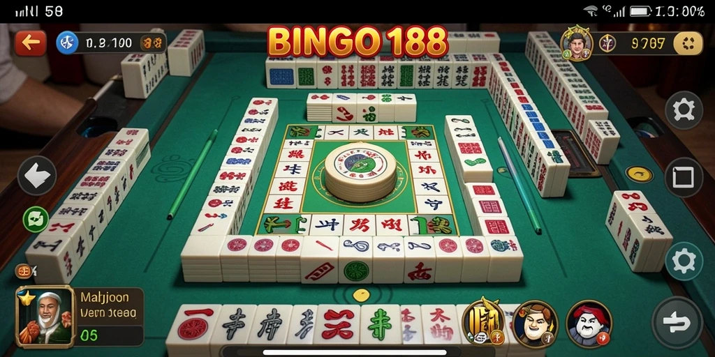 Gameplay seru BINGO188 dengan Mahjong yang menantang.