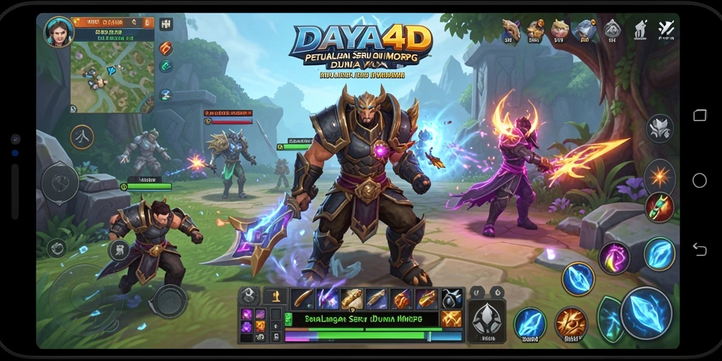 Tampilan gameplay DAYA4D yang seru dan menantang dalam dunia MMORPG.