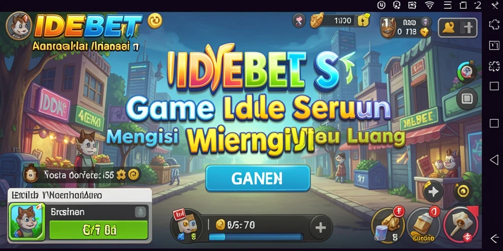 Tampilan gameplay IDEBET yang mengasyikkan dan penuh warna.