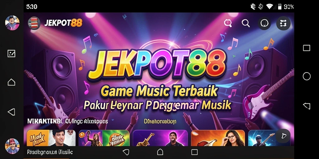 Tampilan gameplay interaktif JEKPOT88 yang menarik dan penuh warna.