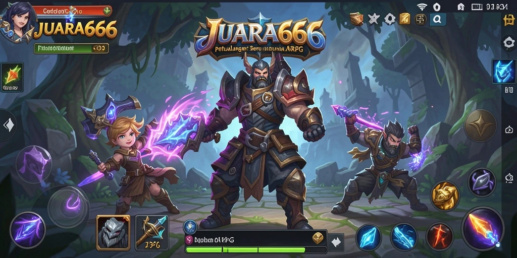 Tangkapan layar gameplay <strong>JUARA666</strong> menampilkan aksi seru dalam petualangan ARPG.
