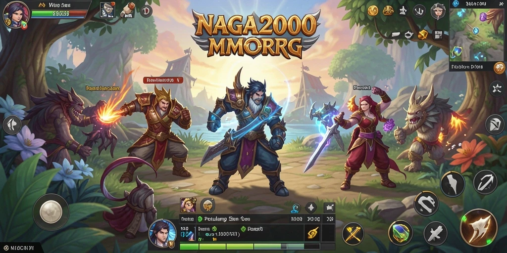 Tampilan seru gameplay NAGA2000 yang mendebarkan.