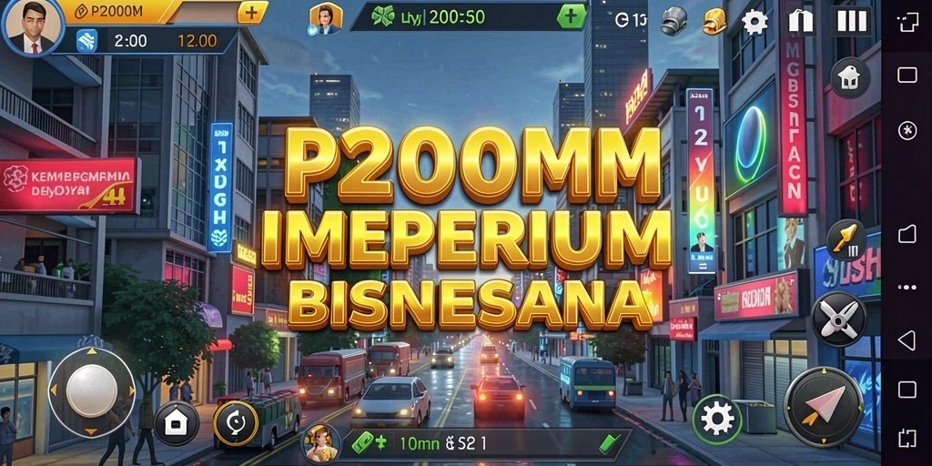 Tampilan screenshot P200M menampilkan keseruan membangun bisnis Tycoon.