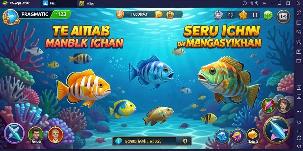 Screenshot gameplay PRAGMATIC123 yang seru saat menembak ikan.