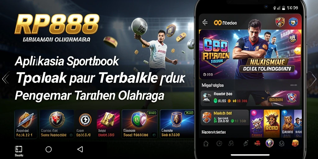 Tampilan screenshot RP888 yang menampilkan lingkungan taruhan olahraga yang interaktif.