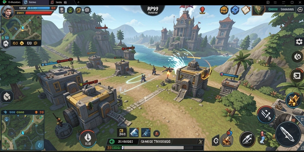 Tampilan gameplay RP99 yang menarik dan strategis.