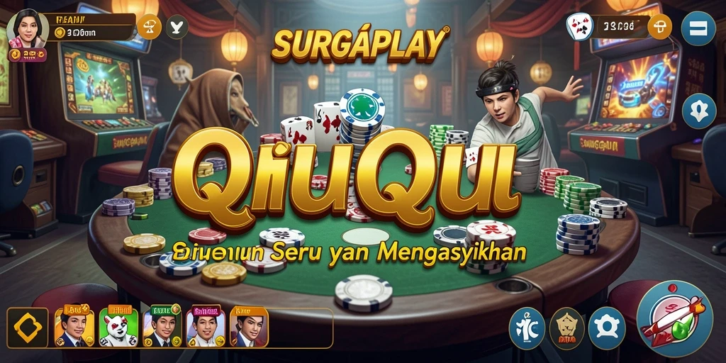 Tampilan gameplay seru pada aplikasi SURGAPLAY QiuQiu.