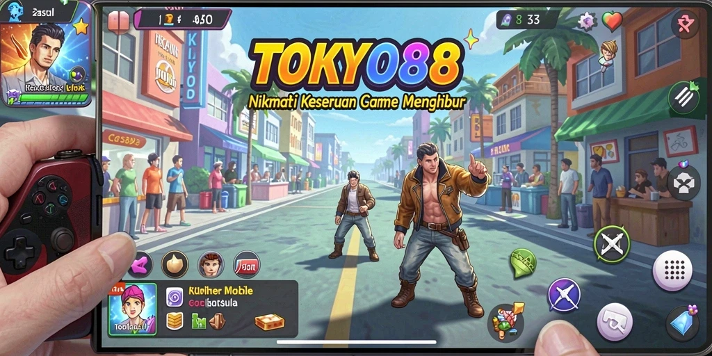 Tampilan gameplay seru dari TOKYO88 yang penuh warna.